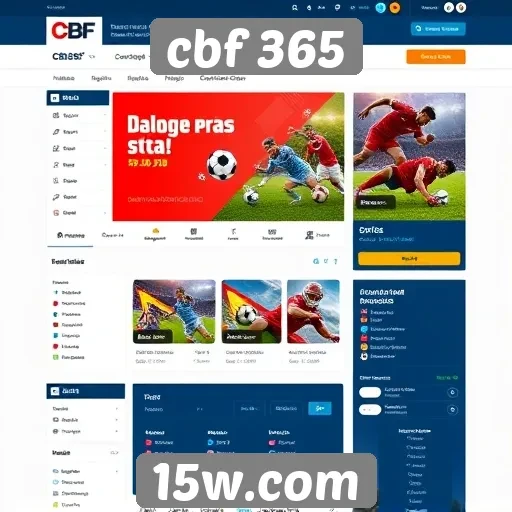 interface do site cbf 365 é aprimorada para melhor usabilidade